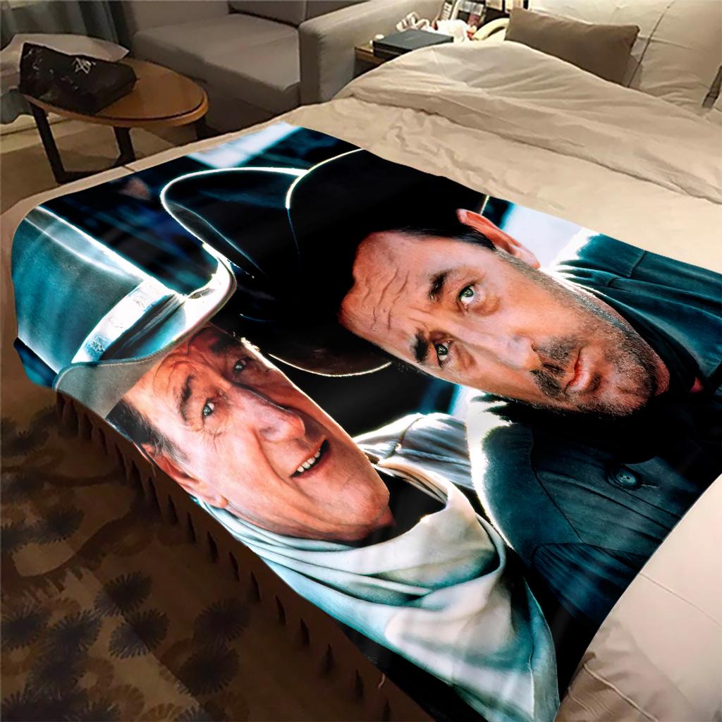 1pc Legendary John Wayne Blanket, Al Season Lightweigh Poster Blanket Home Office Outdoor Nap Multifunc Poster Blanketional Blanket