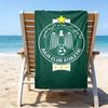 Raja Club Athletic Crest Microfiber Beach Towel, Lightweight And Quick-Dry, for Summer Travel, Beach Essential, Swimming Pool Outdoor