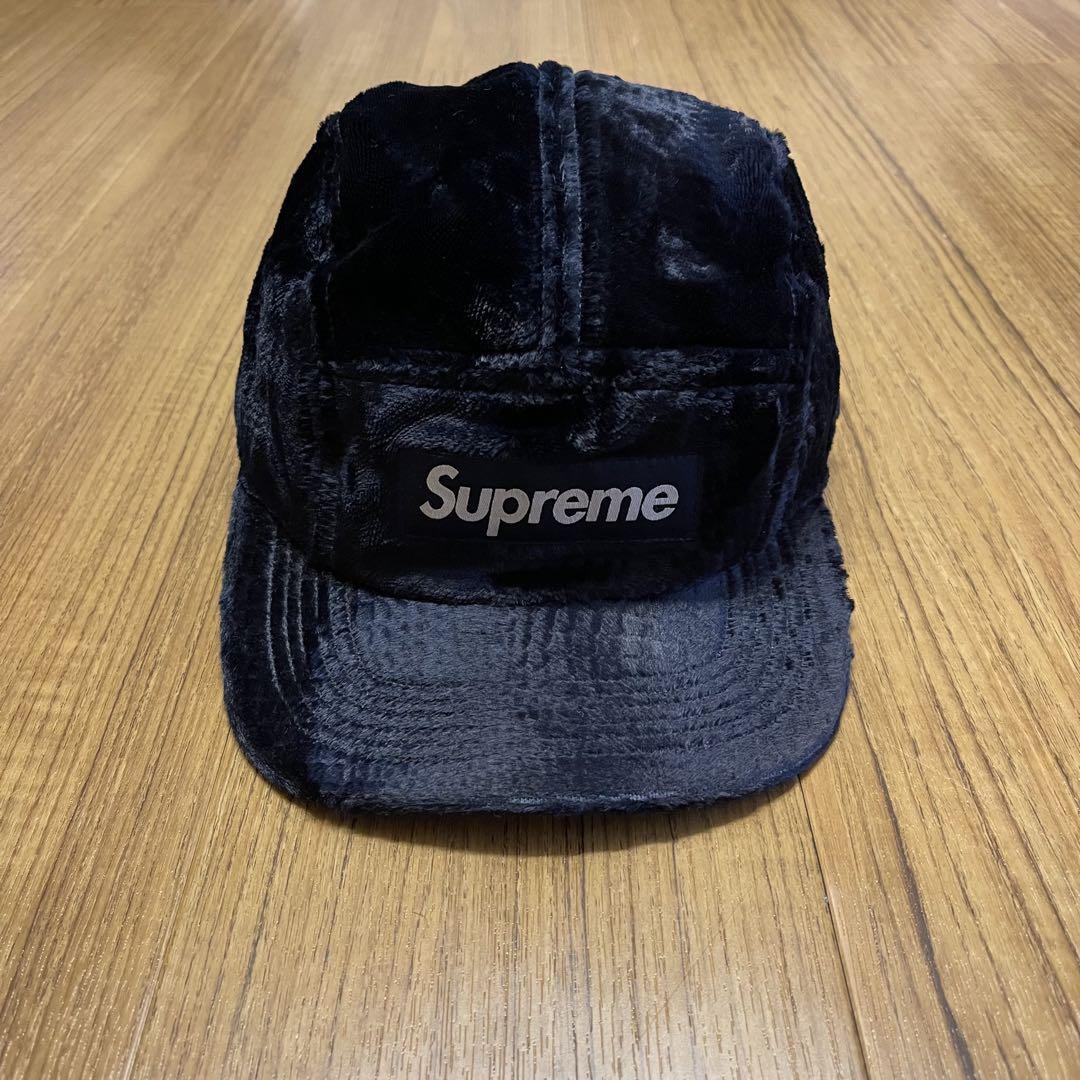

[USED] Supreme Crushed Velvet Camp Cap