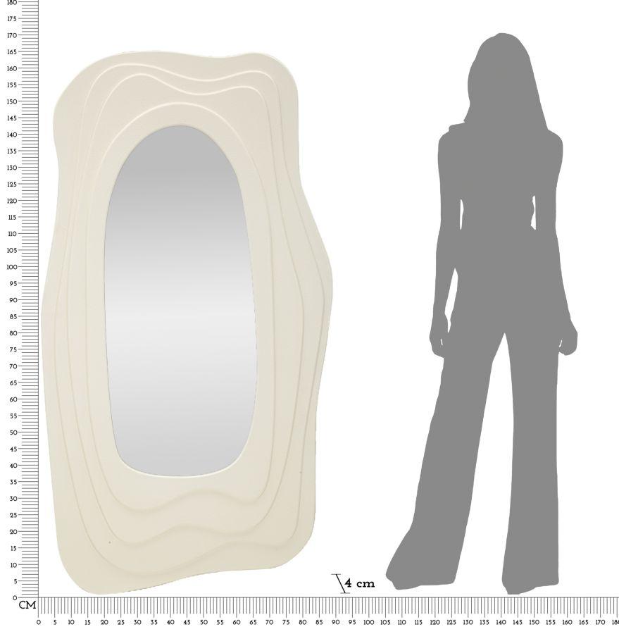 Wall Mirror Dafne White Cm 90X4X165