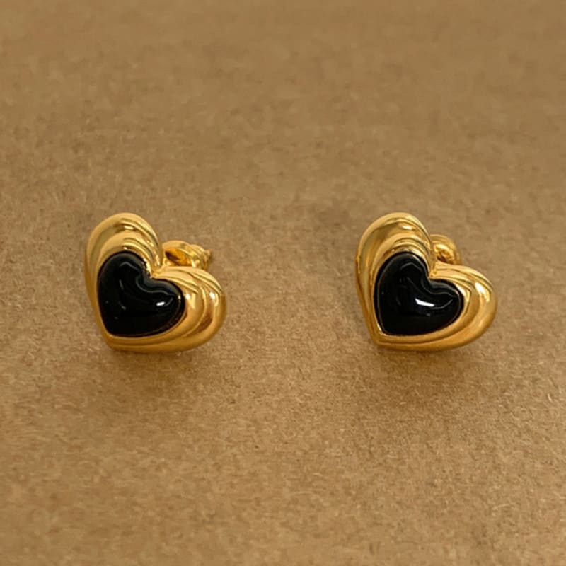 

kiichaa Love Earring 925 Silver + 18k Gold Plating