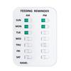 Pet Feeding Reminder, AM/PM Indication Chart with Magnetic Reminder Sticker, Feed Your Puppy Dog for Prevent Overfeeding & Obesi