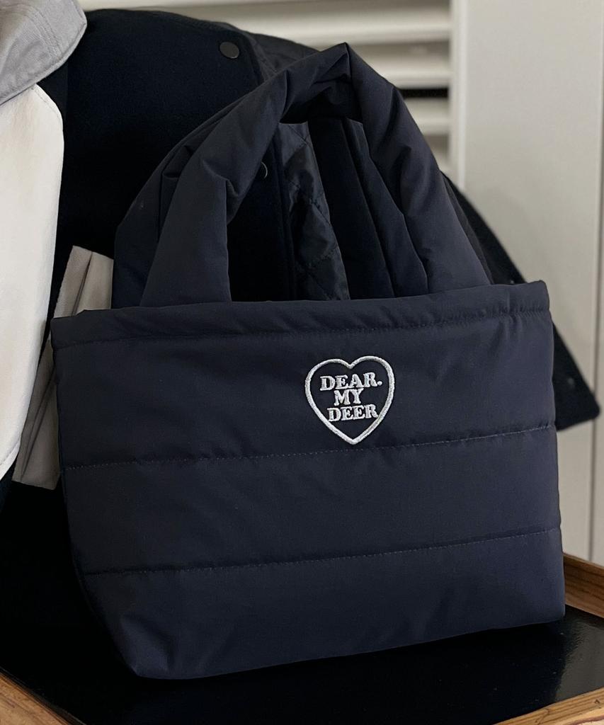 Dearmydeer Waterproof) Padded Tote Bag_Black