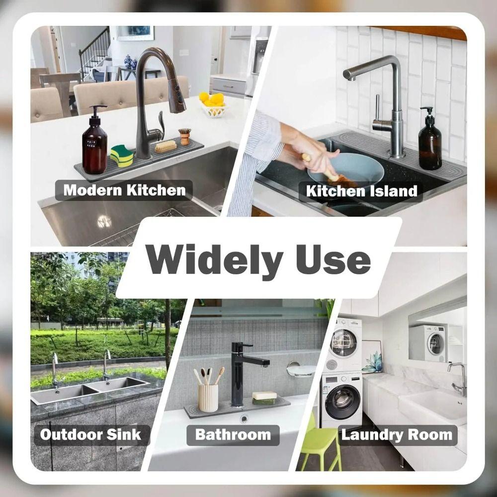 Moisture-proof Faucet Drain Pad Diatom Mud Diatomite Stone Sink Tray  Kitchen Sink