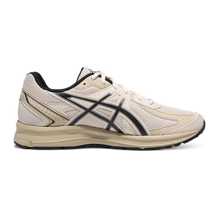Men's Sneakers ASICS JOG 100S Running Shoes Unisex Low-top Light Khaki/Black