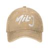 Milo J Logo Sun Baseball Cap  Couple Women Custom DIY Trucker Hat Summer Classic Tennis Skate Adjustable Baseball Caps