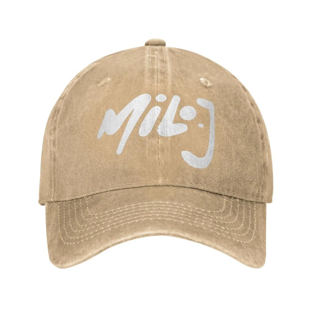 Milo J Logo Sun Baseball Cap Couple Women Custom DIY Trucker Hat Summer Classic Tennis Skate Adjustable Baseball Caps