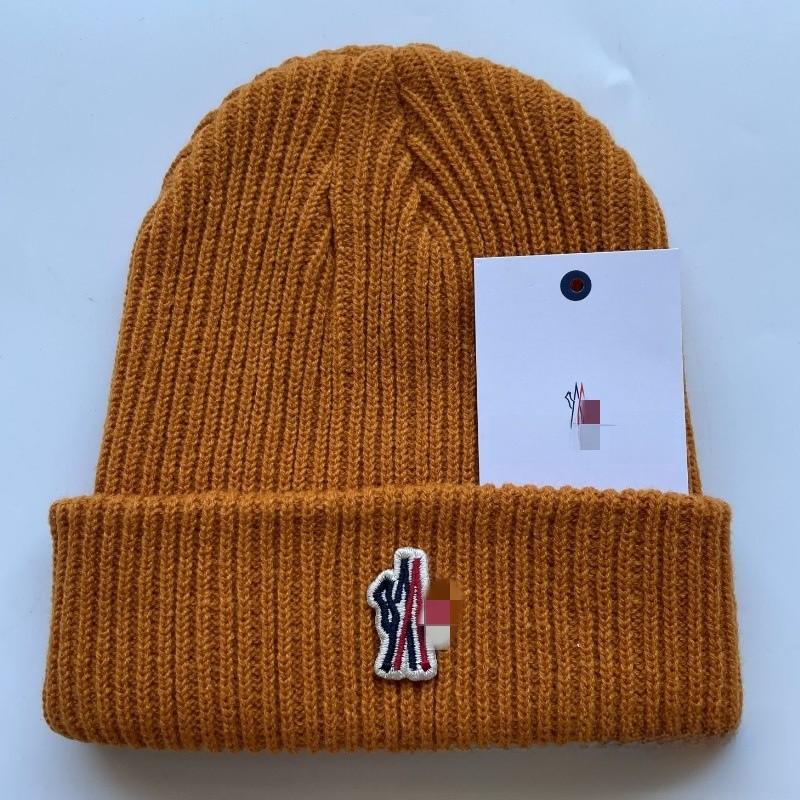 Casual Knitted Hat Fall Winter Unisex Acrylic Warm Windproof Outdoor Beanie