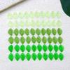40/50/60 Buc. Farmece Delicate Acrilice Verzi Transparente în Formă de Frunză cu Găuri, Stiluri Variate pentru Accesorii DIY de Artizanat Bijuterii