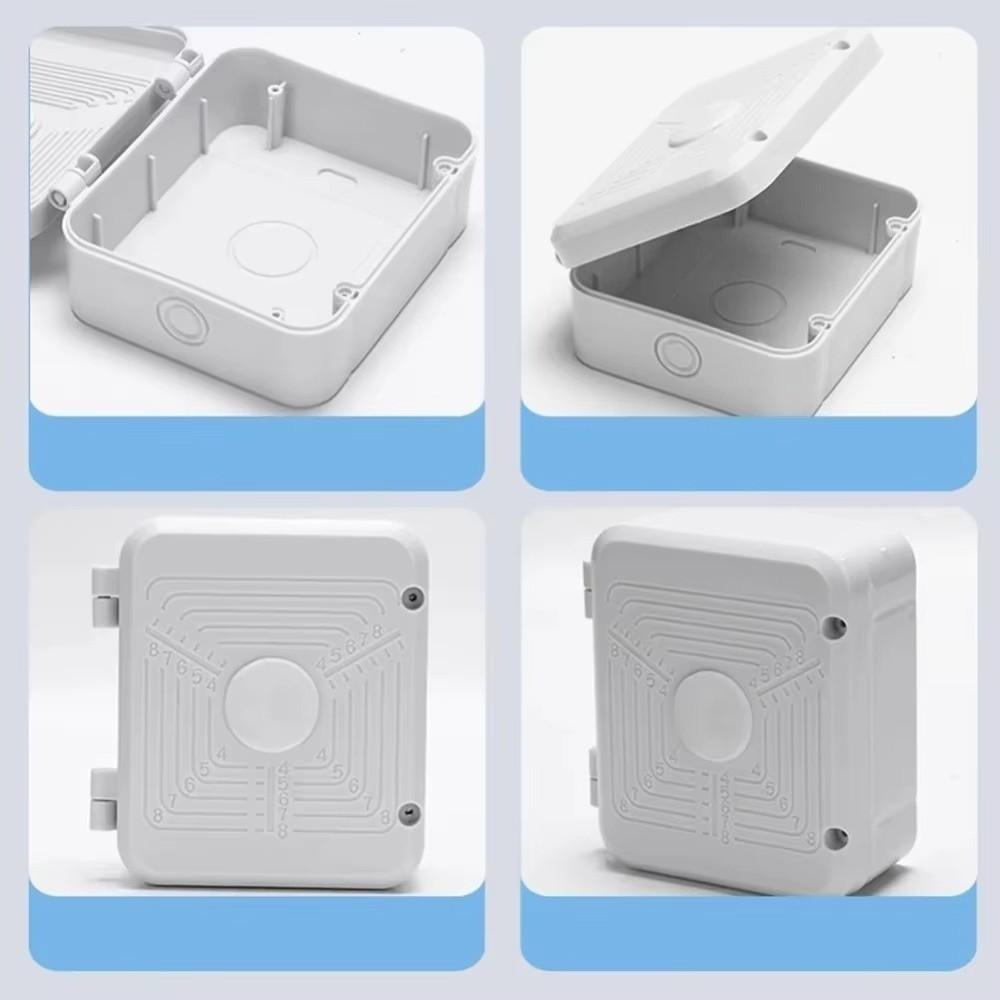 Waterproof CCTV Camera Box White Power Supply Cable Box New Electrical Junction Box  Outdoor