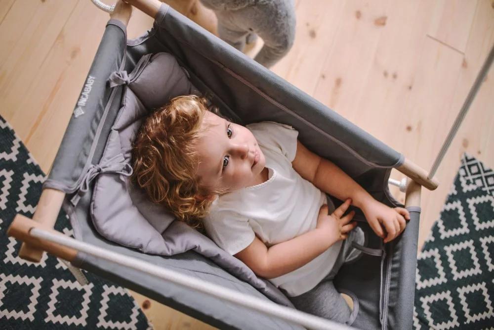 Altalena per bambini Baby Unicolor - grigio