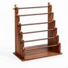 Tiered Accessory Display Stand | Walnut Finish, Jewelry Rack, Sturdy,