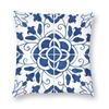 45x45cm Blaue Weide Chinesisches Blau-Weißes Porzellan Inspiriertes Kissenbezug Wohnzimmer Kissenbezug Quadratischer Kissenbezug Kissenhülle