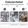 Floral pearl painting handmade diy pearl art painting stickers home decoration gifts