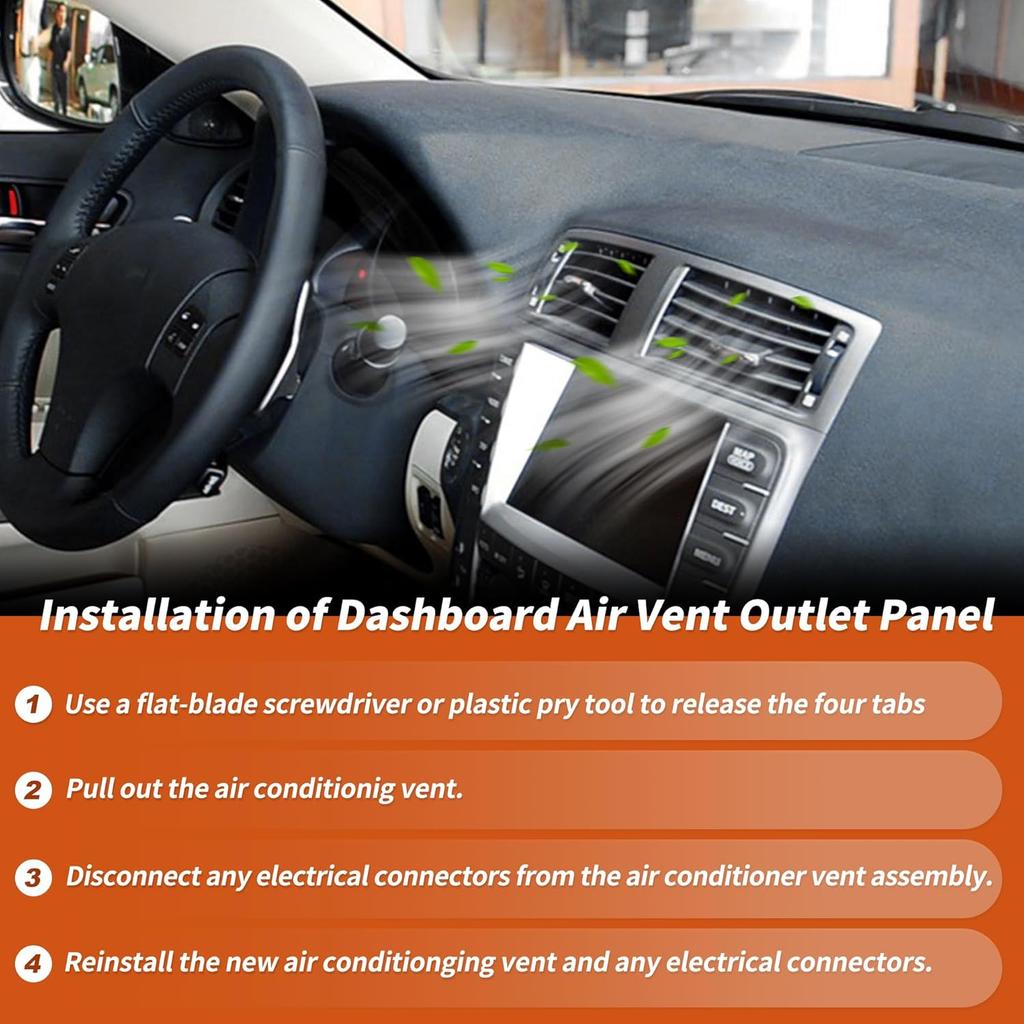 Nr. 5567053010 Armaturenbrett Lüftungsgitter-Einsatz für Lexus IS350 IS250 2006-2009 Mittelkonsole Klimaanlage Armaturenbrett Lüftungsgitter-Zierleiste für Lexus IS F