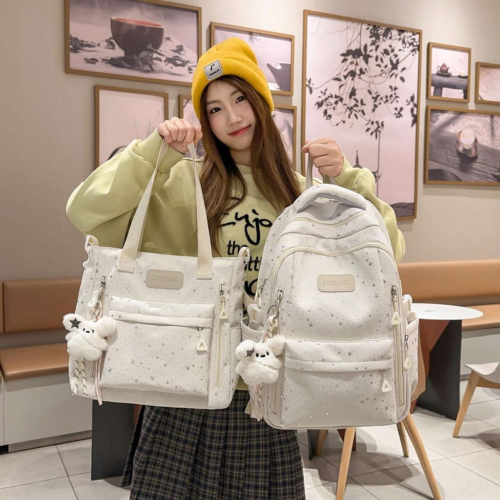 Schoolbag Schoolbag Stars Junior High School High School Students High Value Large Capacity Backpack New Backpack College Students