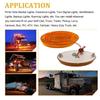 2PCS LED Marker Lights Trailer 24V Waterproof Amber Chicken Lights Cargo Side Marker Clearance Lights – Universal Fit