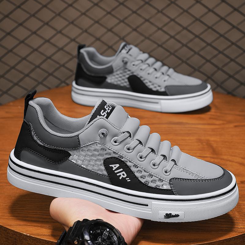 Men's Shoes 2025 Summer New Breathable Mesh Sports Casual Shoes Trend Versatile Fashion Men's Board Shoes Student Tide Shoes