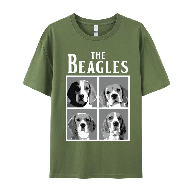 Cute Beagle Dog Tshirt The Beagles Animal Lover Tshrit Unisexs Cotton Tshirt Birthday Short Sleeve 2024 Fashionable Top Tees