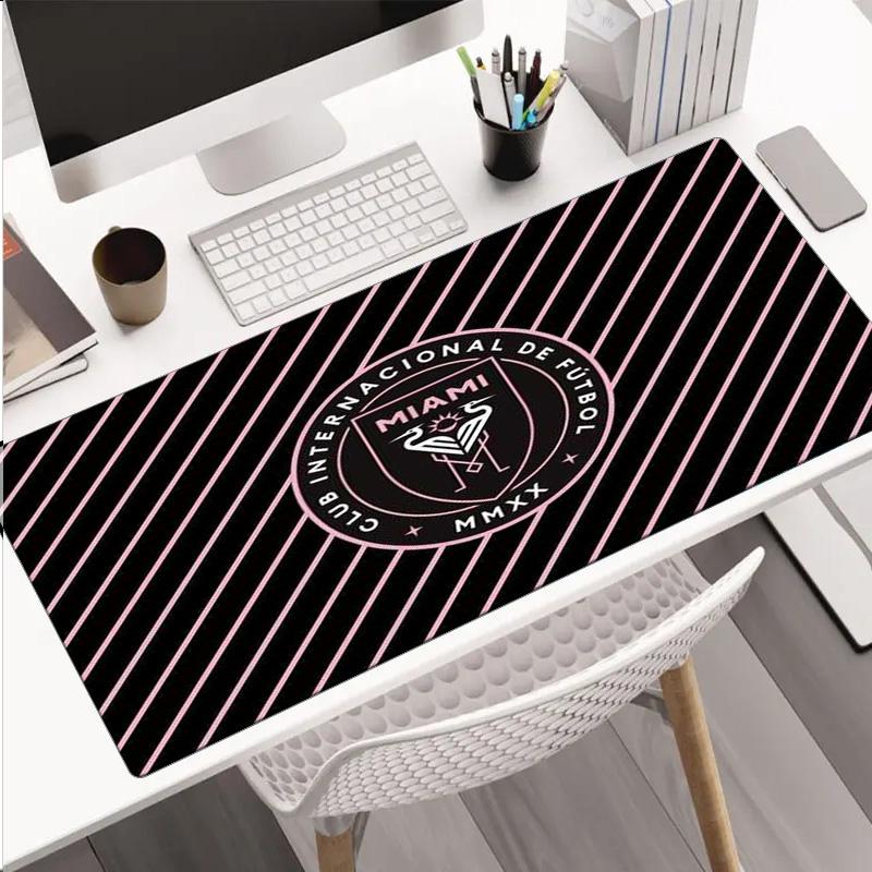 Inter Miami Fc Crest mouse pad, rubber base, esports desk mat, mouse pad for gamers and office use, gaming desk , easy to clean mat