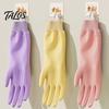 Waterproof Cleaning Gloves Fleece Lined Dishwashing for Housework, PVC Rubber Gloves, Anti-slip Heavy Duty Grip Warm Velvet Lining Kitchen Laundry And