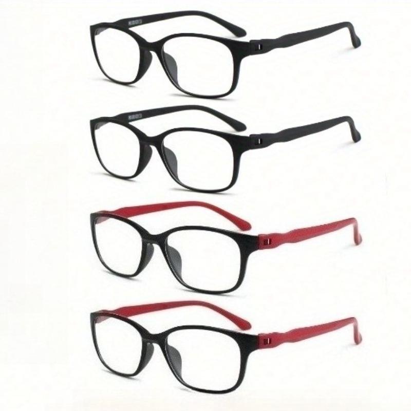 

Набор из 4 пар очков для чтения Простые и стильные Легкие и удобные в носке Подходят как для мужчин, так и для женщин 4.0