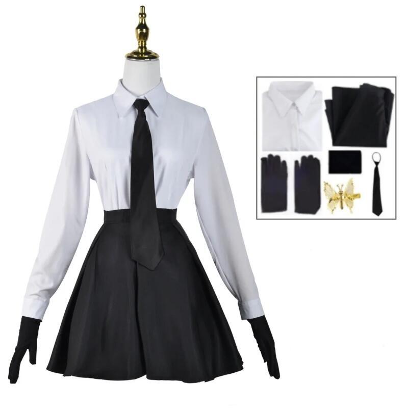 Kostým pro cosplay Nakahara Chuuya včetně klobouku, uniformy, trenčkotu a kalhot. Velké velikosti. Oblečení na halloweenskou párty pro Comic Con.