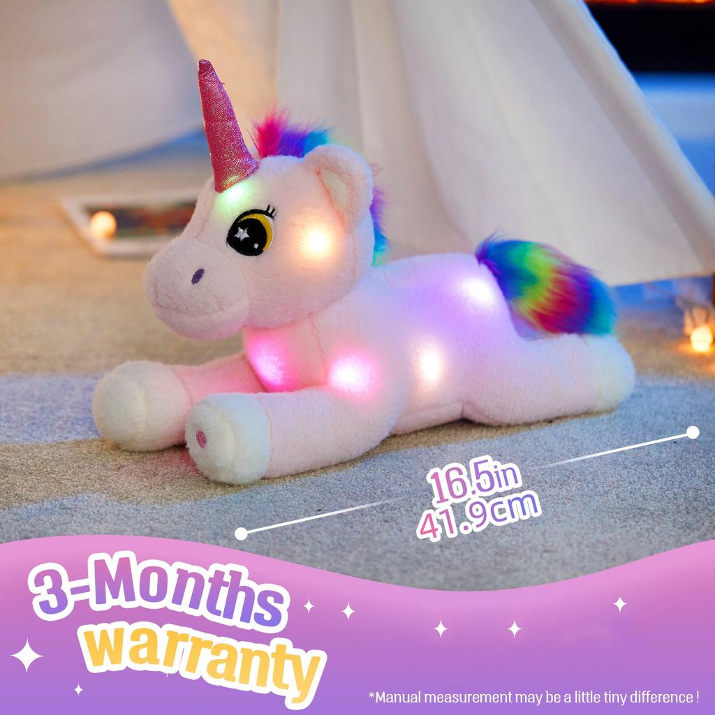 Glowing Unicorn Plush Toy Soft Cute Birthday Gift For Kids Perfect Party Decoration And Play Doll