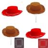 Stilvolles Kinder-Cowboyhut- und Schal-Outfit mit genähtem Stoff für Kostümveranstaltungen und als Geschenke