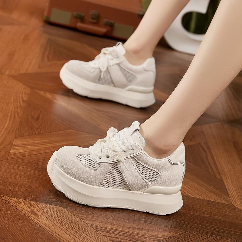 Mesh Forrest Gump shoes women's 2025 spring and summer new inner height increase German training shoes lightweight breathable sandals sports an