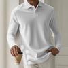 Men's Sweatshirts Spring/Autumn Polo Shirts Textured Men's Sports Polo Shirts