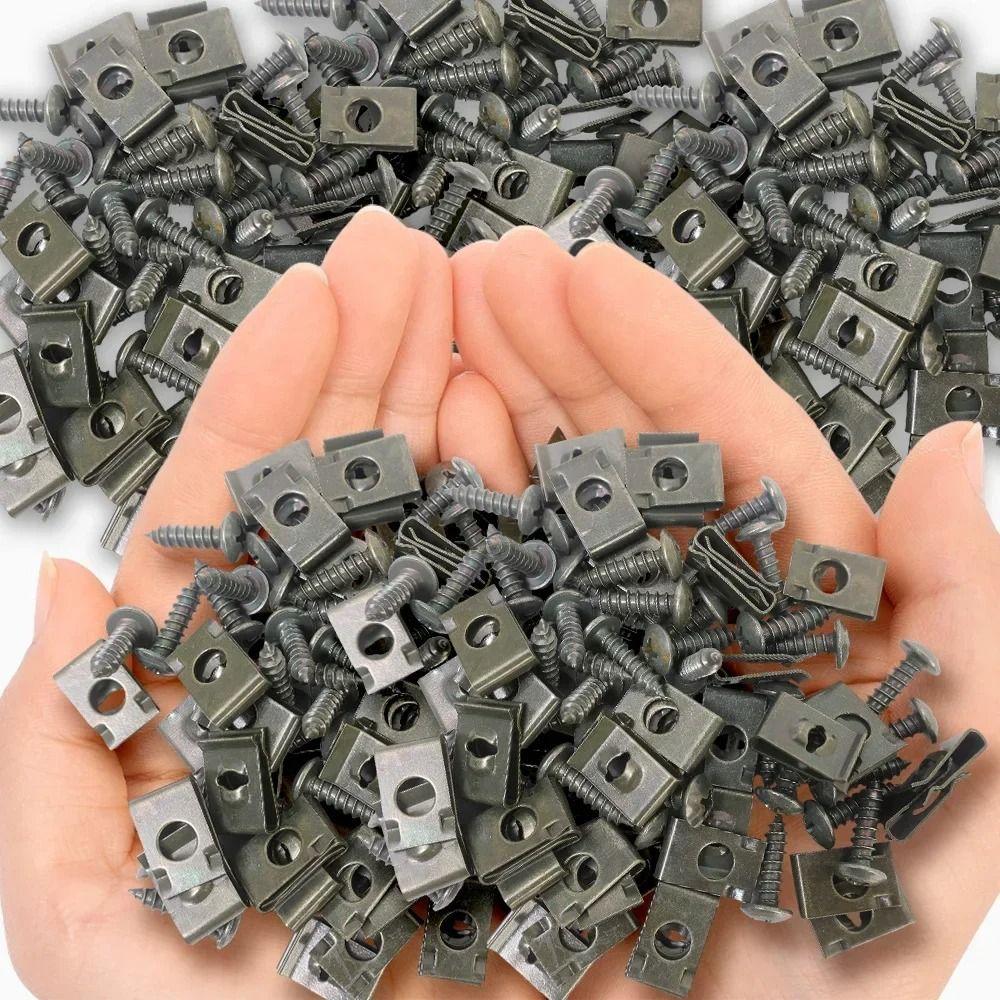 Self-Tapping Screws U-Type Clip Corrosion Resistant Trim Panel Fastener  Car Auto Parts