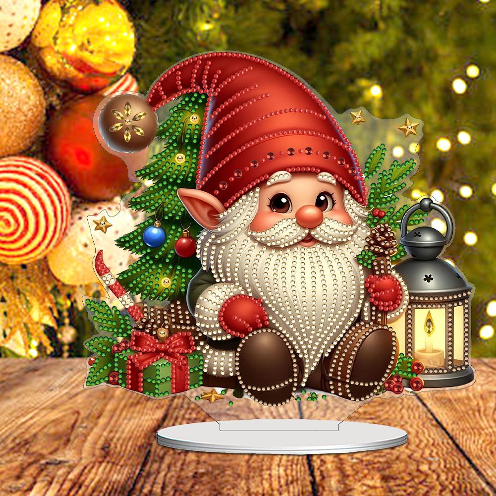 2D Flat Print DIY Diamond Painting Tabletop Ornaments Kit 5D DIY Diamond Art Tabletop Decorations Bedroom Table Decoration