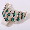 Baroque fashion large crown tiara bridal alloy rhinestone wedding accessories exaggerated AB crown