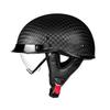 AD Carbon Fiber Retro 3C Certified Motorcycle Half Helmet for Men & Women