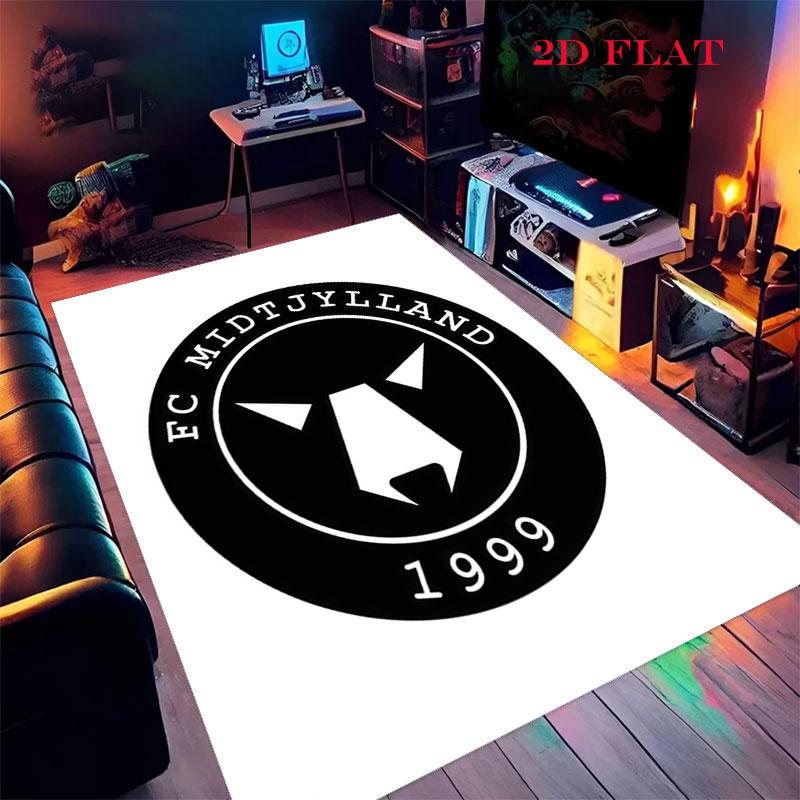 FC Midtjylland Carpet Rug for Living Room Bedroom Home Sofa Decoration,Kids Play Nonslip Floor Mat