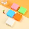 Portable Square Four-Grid Pill Box Small Medicine Organizer Travel Moisture-Proof Durable Carry-On Medicine Container