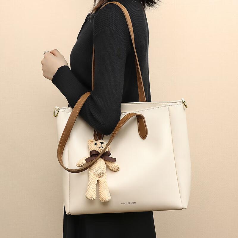 Viney Leather Handbag, Women's Large Capacity Tote Bag, Shoulder Bag