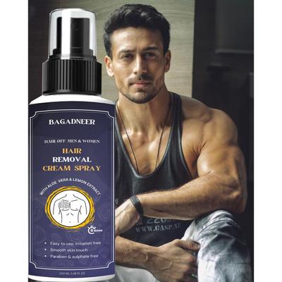 Hair Removal Cream Spray For Men| Painless Body Hair Removal Spray For Chest, Back, Legs & Under Arms (100 Ml (Pack of 1), Aloe Vera)