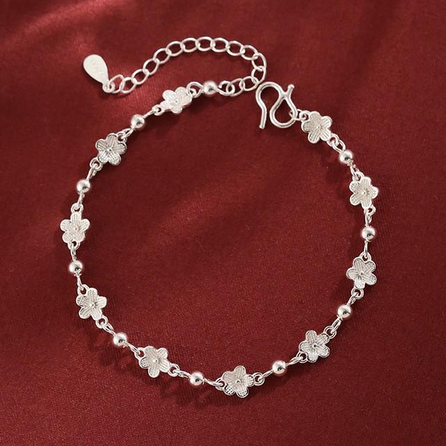 Sweet Fresh Flower Bead Bracelet Elegant Fashion Versatile Women Jewelry