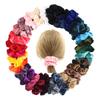 Velvet Medium Hair Tie - Classic, Solid, Multi-color Fashion Accessory for Women