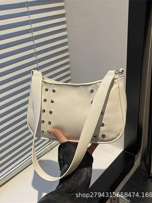 2025 Chic Women's Rivet Strap Shoulder Bag - Autumn/Winter Collection