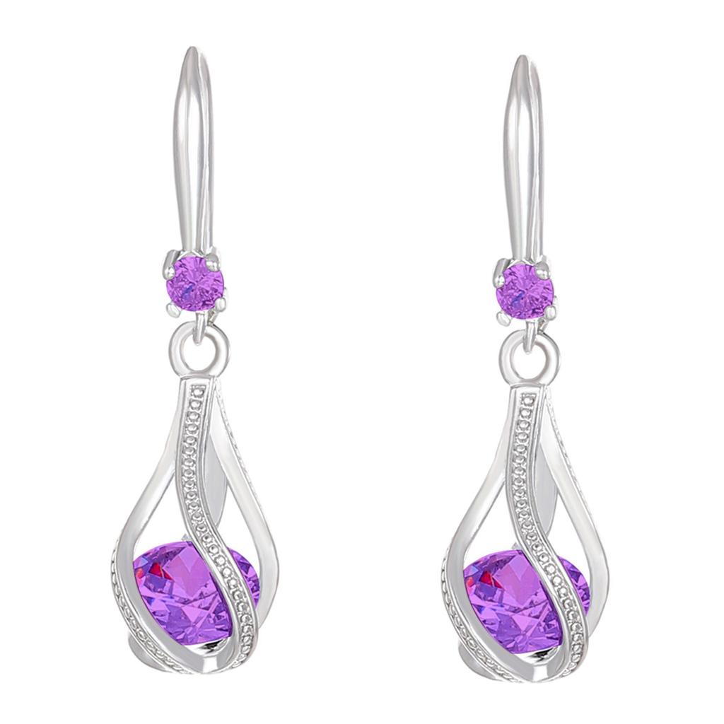 Rotating Water Drop Dangle Earrings Party Jewelry Copper Texture for Enhancing Elegances for Office or Party Setting