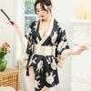 Japanese kimono extreme temptation sexy lingerie cosplay passion bow strap uniform suit summer