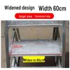 Industrial Three-Step Ladder with Handrail for Household, Warehouse, and Outdoor Use