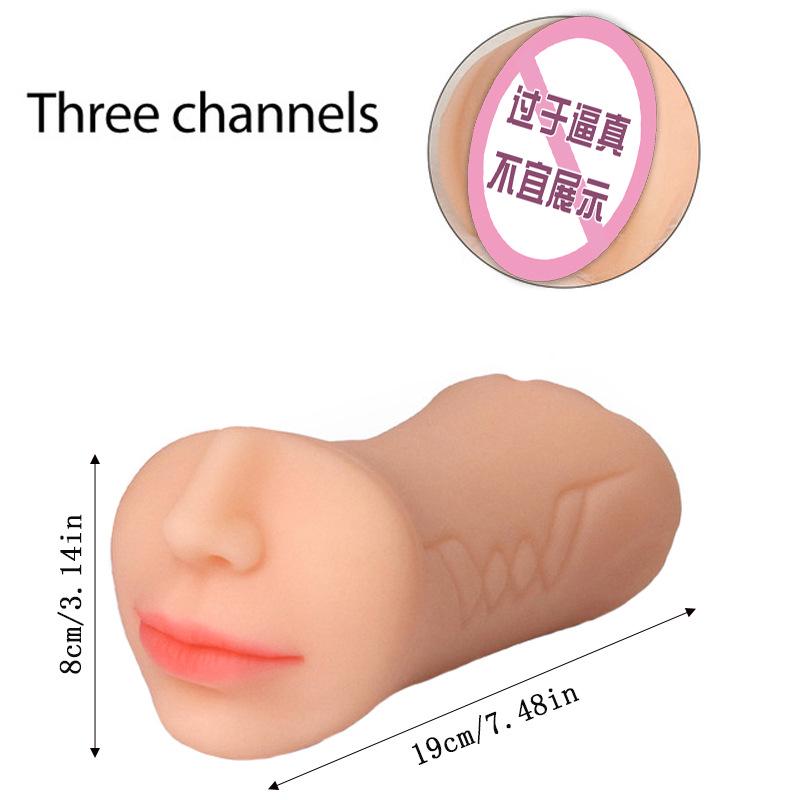 Three-Way Male Pleasure Cup: Triple Simulation, Adult Toy