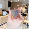 Cute Heart Mirror Sticker Type Foldable Phone Holder Portable Desktop Lazy Stand For Phone