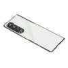 Cover Posteriore in Vetro Trasparente per Cellulare Sostitutiva per     Fold 3 5G F926 con Supporto per Telefono e Foro per Obiettivo Fotocamera