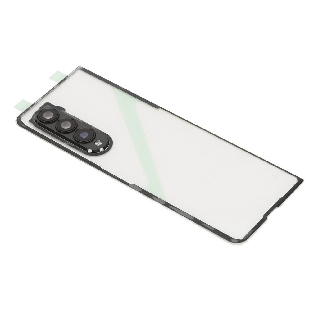 Cover Posteriore in Vetro Trasparente per Cellulare Sostitutiva per Fold 3 5G F926 con Supporto per Telefono e Foro per Obiettivo Fotocamera
