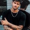Vnox 9.2mm Heavy Chain Necklaces for Men Women, Cool Bold Punk Rectangle Link Chain Choker Collar, Unisex Rock Jewelry
